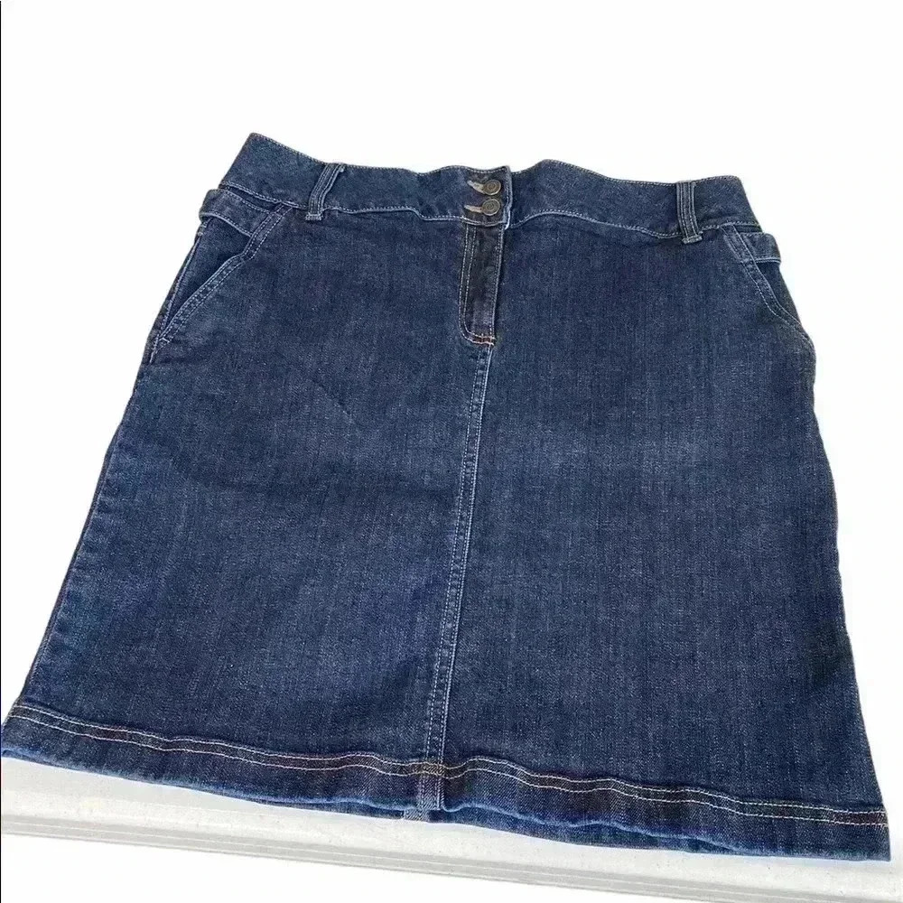 Land’s End Blue Jean Skirt Size 10P